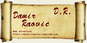 Damir Raović vizit kartica